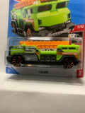 Green Rescue 5 Alarm Truck HW Rescue FYC83 D7C3 G1 2017 Long Card Hot Wheels Diecast Car