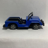 Blue Police Jeep Unbranded Emergency Diecast Car