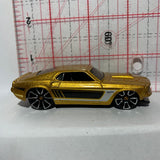Gold '69 Ford Mustang Muscle Mania Hot Wheels Diecast Car