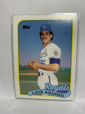 # 266 Luis Aquino  Kansas City Royals 1989 Topps Baseball Cards