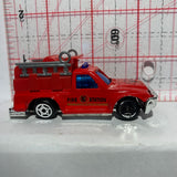 Red Fire Station Truck 8007 Suntoys Diecast Car