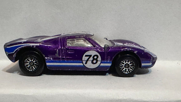 Purple #78 Ford GT 40 1999 Hot Wheels Diecast Car