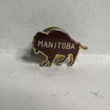 Manitoba Bison Logo  Lapel Pin