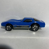 Blue '82 Corvette Stingray 3128 HW Dream Garage Hot Wheels Diecast Car