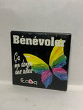 Benevoler Ca me donne des ailes Butterfly FCAQ  Button Pinback