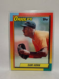 # 42T Sam Horn  Baltimore Orioles 1990 Topps Baseball Cards
