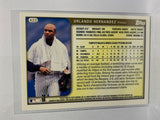# 422 Orlando Hernandez  New York Yankees 1999 Topps Baseball Cards