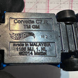 Blue Corvette C7 R 2014 Hot Wheels Diecast Car