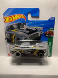 Grey '62 Corvette Gasser HW Reverse Rake JBB08 N521 2024 Short Card Hot Wheels Diecast Car