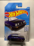 Blue Volkswagen Golf MK2 Volkswagen FYF76 D7C3 2017 Long Card Hot Wheels Diecast Car