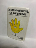La sante-securite ca s'apprend CSST Logo  Button Pinback