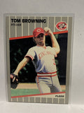 # 153 Tom Browning  Cincinnati Reds 1989 Fleer Baseball card