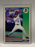 # 6 Bret Saberhagen  Kansas City Royals 1992 Score Baseball card