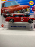 Red Alfa Romeo Givilia T1 Super Compact Kings HYW40 N521 2024 Short Card Hot Wheels Diecast Car