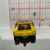 Yellow Leopard Tribal Safari Print General Corps Scrapheads Humvee Hot Wheels Diecast Car