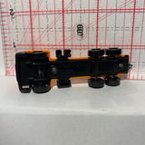 Orange Road Tough DAF 95 Semi Truck Flatbed Yatming Diecast Car