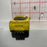 Yellow 2005 Corvette First Editions Tooned Hot Wheels Diecast Car