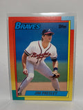# 98T Jim Presley  Atlanta Braves 1990 Topps Baseball Cards