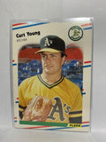 # 296 Curt Young  Oakland Athletics 1988 Fleer Baseball Cards