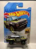 Grey '87 Dodge D100 Baja Blazers FYF47 D7C3 2017 Long Card Hot Wheels Diecast Car