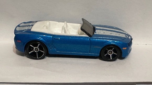 Blue Camaro Convertible Concept Hot Wheels Diecast Car