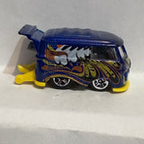 Blue Kool Kombi Volkswagen Van X1636 Hot Wheels Diecast Car