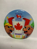 Canada Day 25th Anniversary  Button Pinback