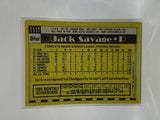 # 111T Jack Savage  Minnesota Twins 1990 Topps Baseball Cards