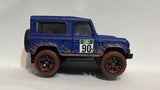 Blue Land Rover Defender 90 GHB38 ©2019 Hot Wheels Diecast Car