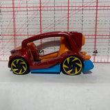 Red Kick Kart FJV83 2017 Hot Wheels Motorcycle ATVs Diecast Car