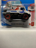 White Search and Rescue Mercedes-Benz Unimog 1300 HW Rescue GTC54 M521 2018 Short Card Hot Wheels Diecast Car