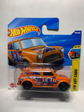 Orange '67 Austin Mini Van HW Art Cars JBB00 N521 2024 Short Card Hot Wheels Diecast Car