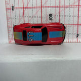 Red Porsche 911 #811 Yatming Diecast Car
