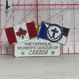 The Catholic Women's League of Canada Logo  Lapel Pin