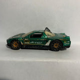 Green Acura NSX Race Course Thrill Racers Hot Wheels Diecast Car