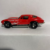 Red Corvette Stingray 1963 Hot Wheels Diecast Car