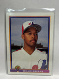 # 448 Willie Greene  Montreal Expos 1991 Bowman Baseball card