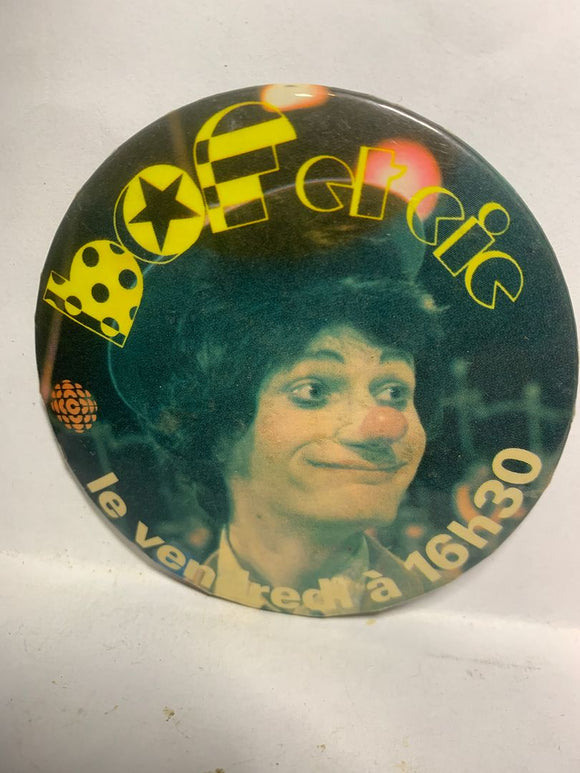 French CBC Clown Bofelecic  Button Pinback