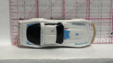 White Goodrich Corvette 1980 Kidco Diecast Car