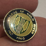 Village of Gold River Crest Emblem  Lapel Pin