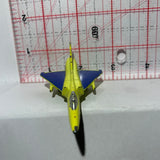 Yellow Delta-Wing Jet Fighter Plane Unbranded Diecast Car