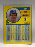 # 554 Steve Crawford  Kansas City Royals 1991 Fleer Baseball card