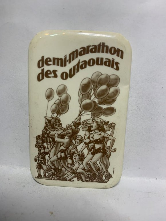 Demi-marathon des Outaouais Party Balloons  Button Pinback