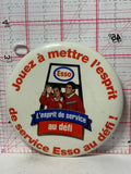 Esso Jouez a Mettre l'esprit de service Esso ou defi  Button Pinback