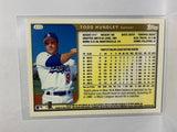 # 412 Todd Hundley  Los Angeles Dodgers 1999 Topps Baseball Cards