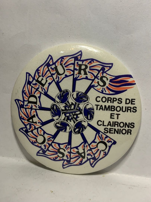 Corps de Tambours at Clairons Senior Logo  Button Pinback