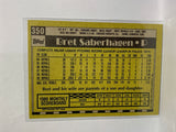 # 350 Bret Saberhagen  Kansas City Royals 1990 Topps Baseball Cards