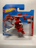 Red White Water Bomber HW Rescue GTB83 M521 2018 Short Card Hot Wheels Diecast Car