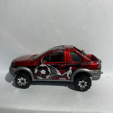 Red Land Rover Freelander Matchbox Diecast Car