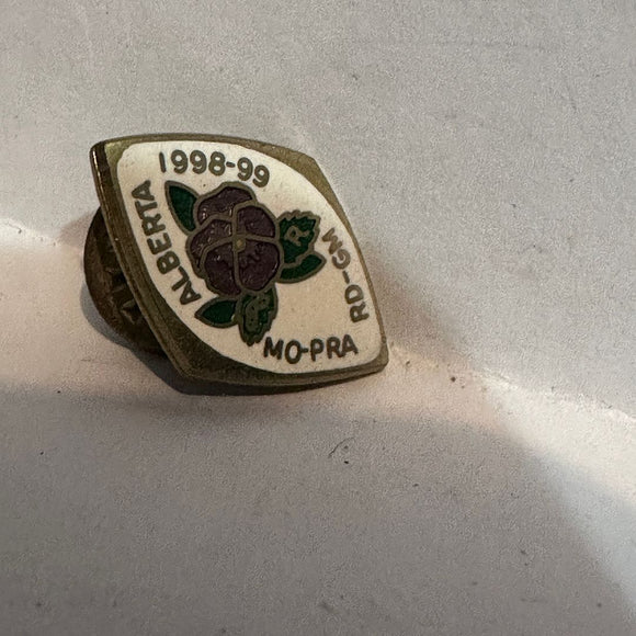 Alberta MO-PRA RD-GM 1998 99 Wild Rose  Lapel Pin